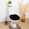 Abattant wc mdf 18 pouces noir