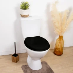Abattant wc mdf 18 pouces noir