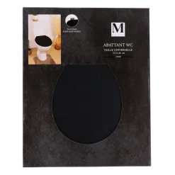 Abattant wc mdf 18 pouces noir