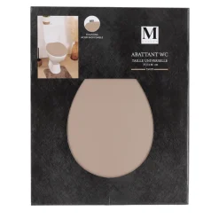 Abattant wc mdf 18 pouces taupe