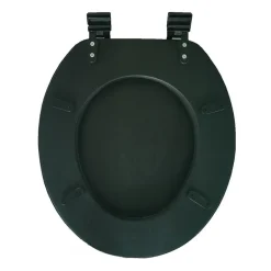 Abattant wc mousse noir 36x39cm