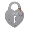Accroche cle mural coeur mdf