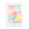 Affiche fleurs 50x70cm