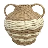 Amphore deco double anse tressee