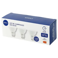 Ampoule gu10 370lm simply 4.5w