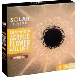 Applique fleur murale solaire