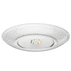 Assiette craquele d27cm transpar