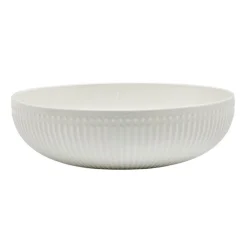 Assiette creuse bord strie d21cm