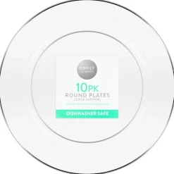 Assiette d23cm x10 plastique reu