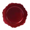 Assiette de presentation rouge