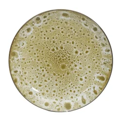 Assiette dessert creme tachete