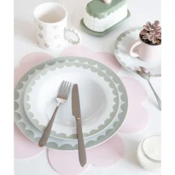 Assiette dessert lisere cotele