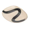 Assiette dessert motif zigzag