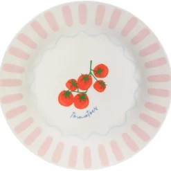Assiette dessert tomate