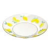 Assiette plastique citron