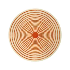Assiette plastique d25cm orange
