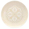 Assiette plate ankara beige