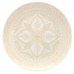 Assiette plate ankara beige