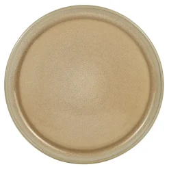 Assiette plate beige avec nuance