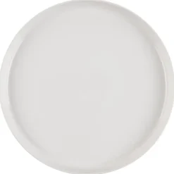 Assiette plate blanche rebord dr