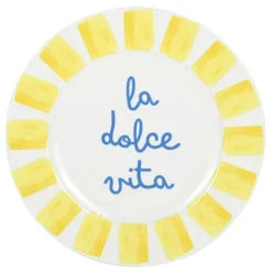 Assiette plate coloree d27cm