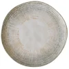 Assiette plate creme bi-texture
