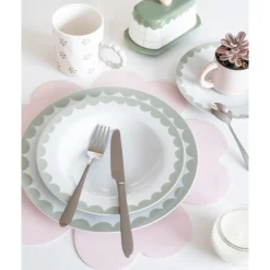 Assiette plate lisere cotele