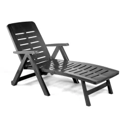 Bain de soleil pliable antracite