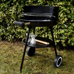 Barbecue a charbon rond a roulet