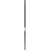 Barre bois 1.50 m d28 - noir mat