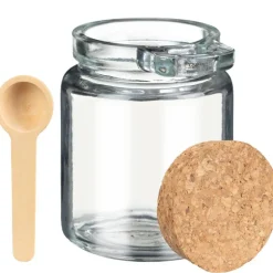 Bocal avec cuillere x2