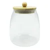 Bocal en verre arrondis / bois