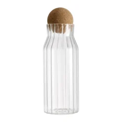 Bocal en verre bouchon boule