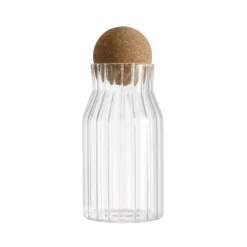 Bocal en verre bouchon boule