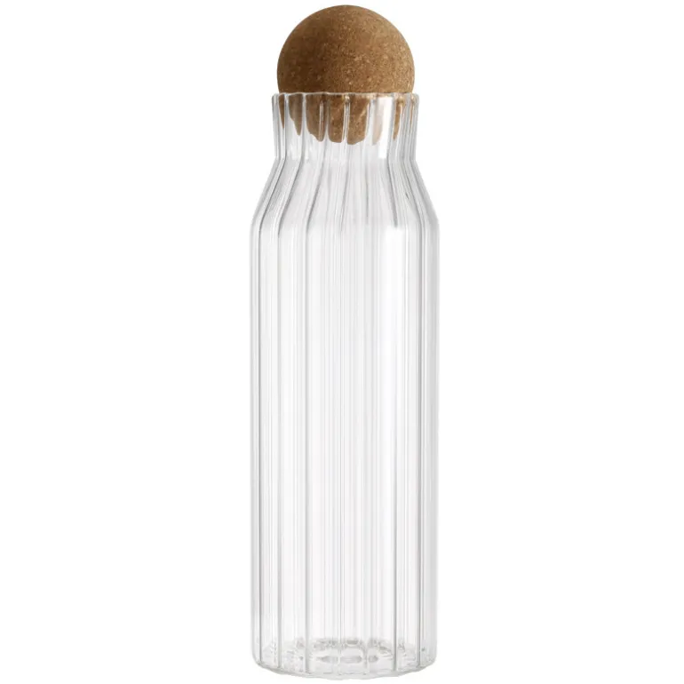 Bocal en verre bouchon boule