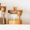 Bocal en verre et cuillere 450ml