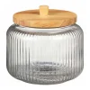 Bocal en verre strie 3l
