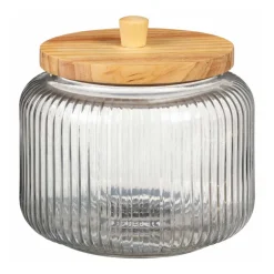 Bocal en verre strie 3l