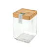 Bocal verre bouchon bambou 1.6l