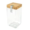 Bocal verre bouchon bambou 2.1l