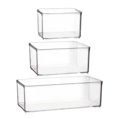 Boite empilable transparente