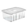 Boite plastique a roulette 96l