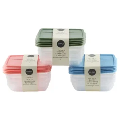 4 boites alimentaire colore 1l