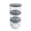 3 boites alimentaire ronde 300ml