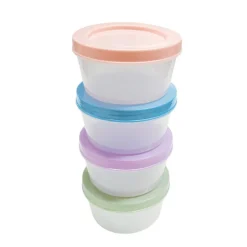 4 boites alimentaire ronde 200ml