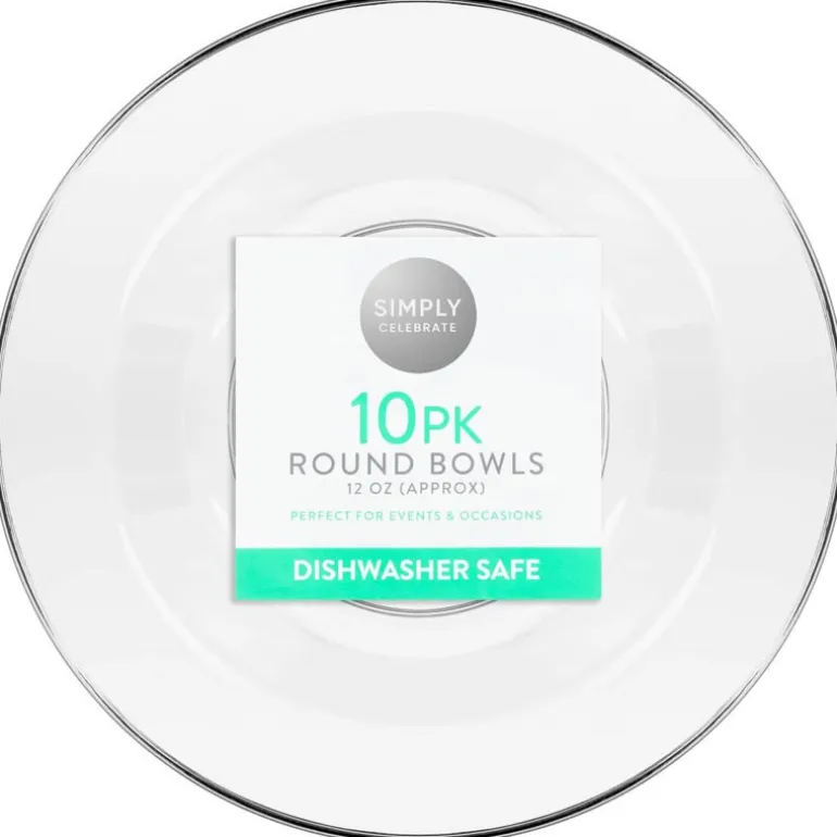 Bol rond x10 plastique reutilisa