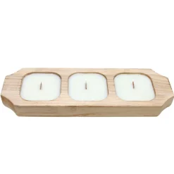 Bougie citronnelle en bois