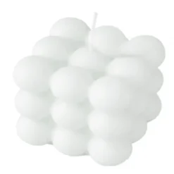 Bougie cube boules