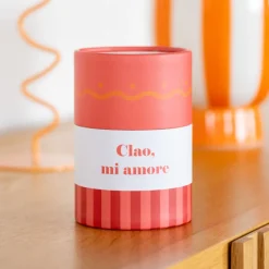 Bougie dans boite ronde