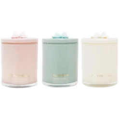 Bougie en verre colore